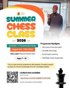 CISA PHYSICAL CHESS SUMMER CLASS