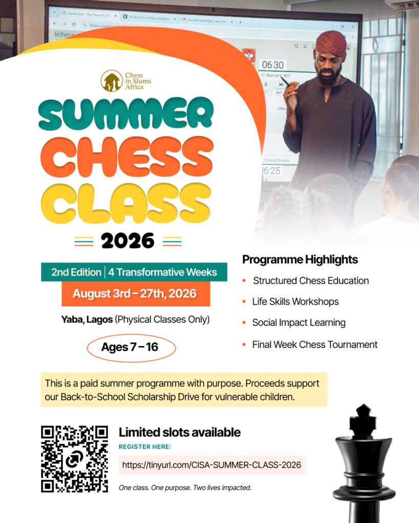 CISA PHYSICAL CHESS SUMMER CLASS